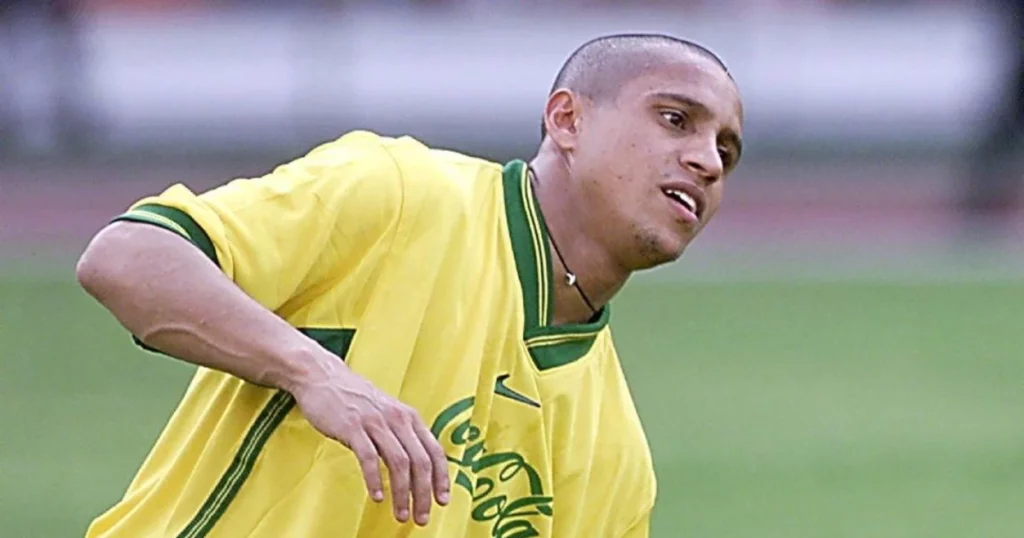 Roberto Carlos during Brazil National team practice