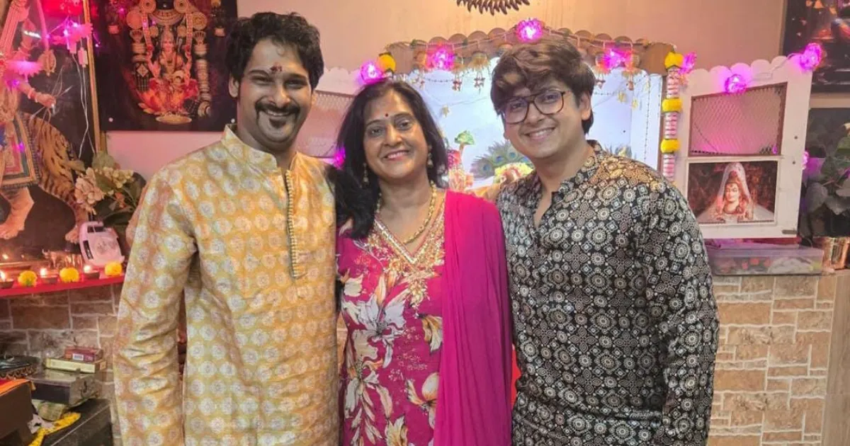 Naman Mathur with his family