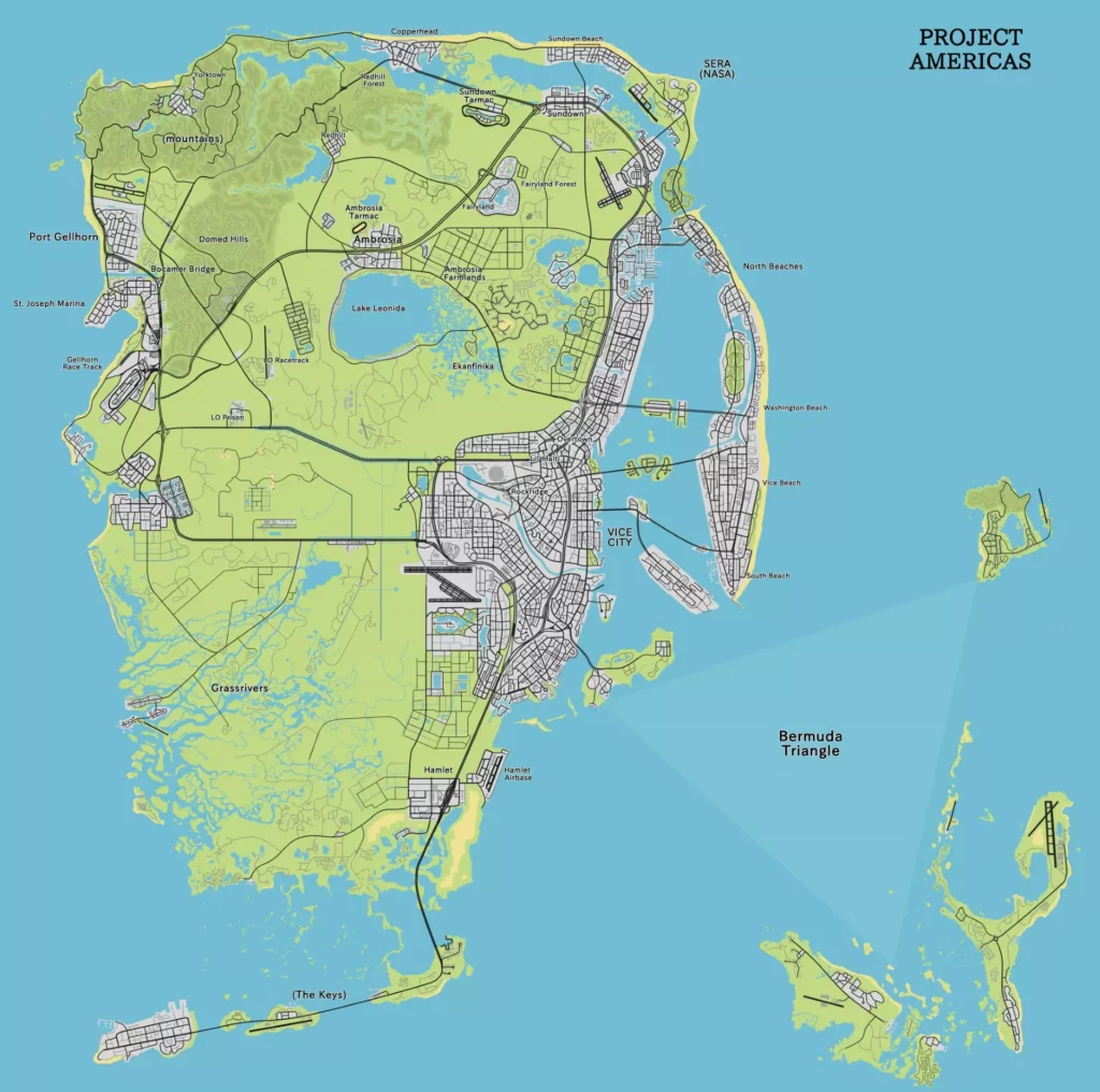 GTA 6 map leaked images and possible locations