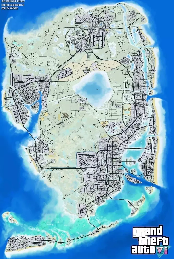 GTA 6 Leaked Map
