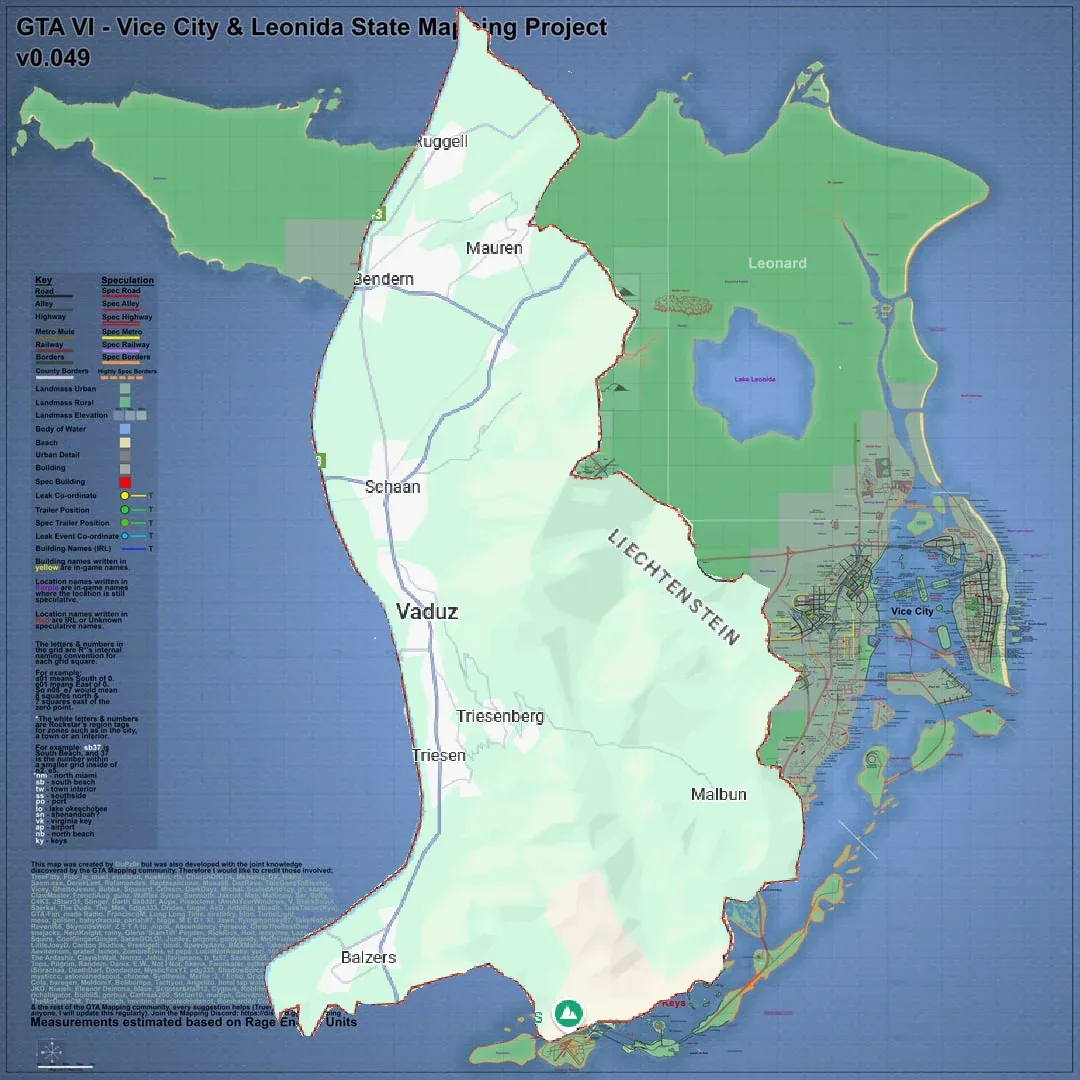 GTA 6 vs Liechtenstein Map